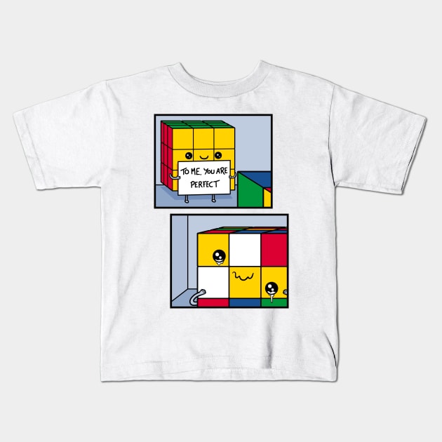 Perfect Cube! Kids T-Shirt by Raffiti